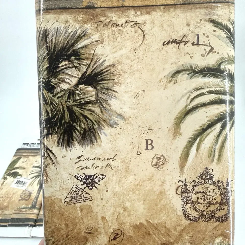 4 VTG Expressions Prepasted Wallpaper Border Palm Trees SB10245B Tropical